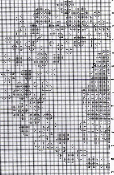 Schema punto croce Brodeuse 1