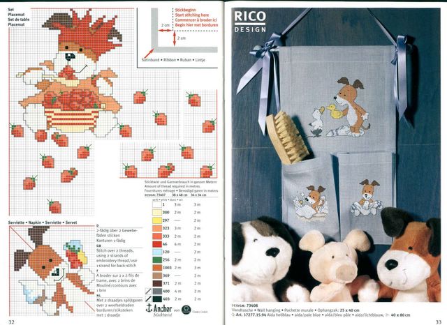 Schema punto croce Cagnolino 6