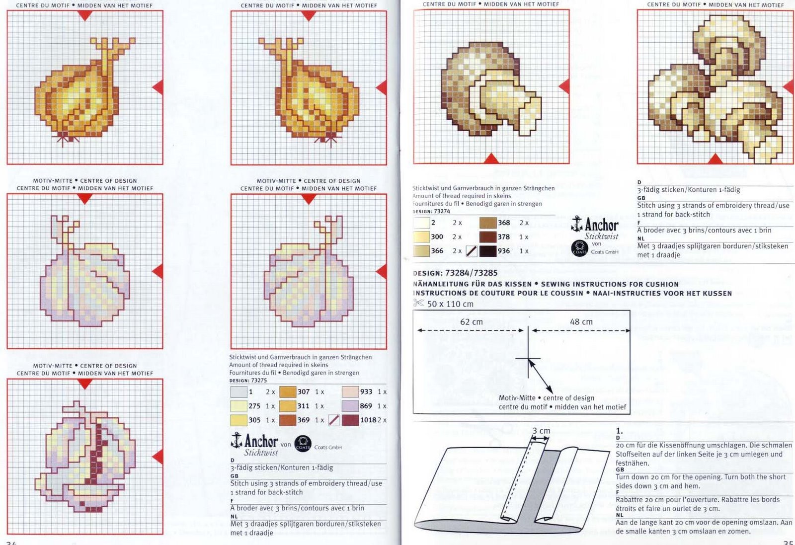 Schema punto croce Cipolline