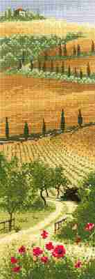 Schema punto croce Colline toscane 1