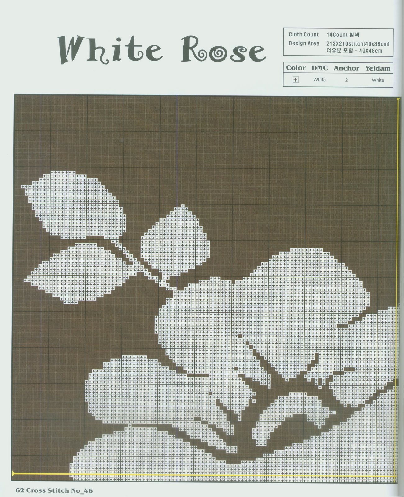Schema punto croce Cuscini fiore 1