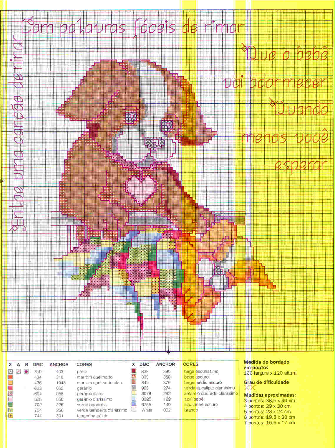 Schema punto croce Cuscino cane 1