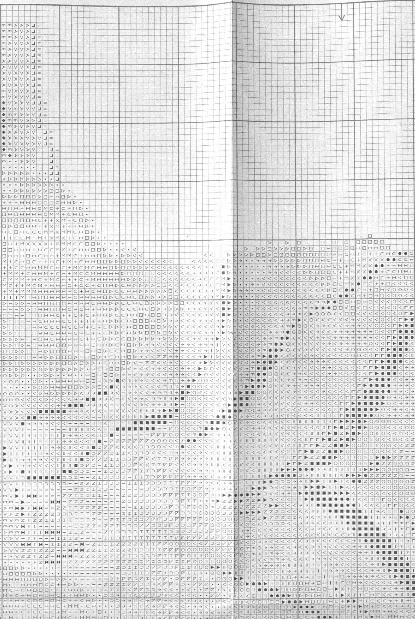 Schema punto croce Grande tigre 5