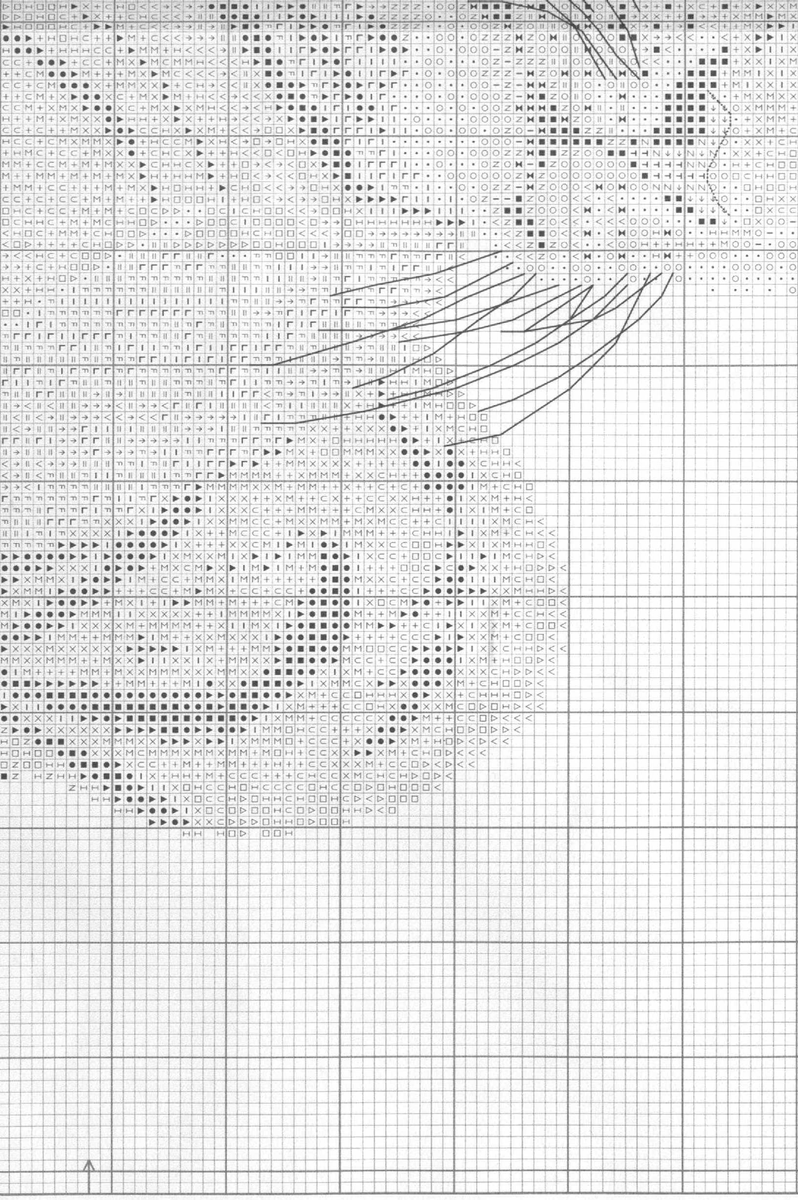 Schema punto croce Grande tigre 6