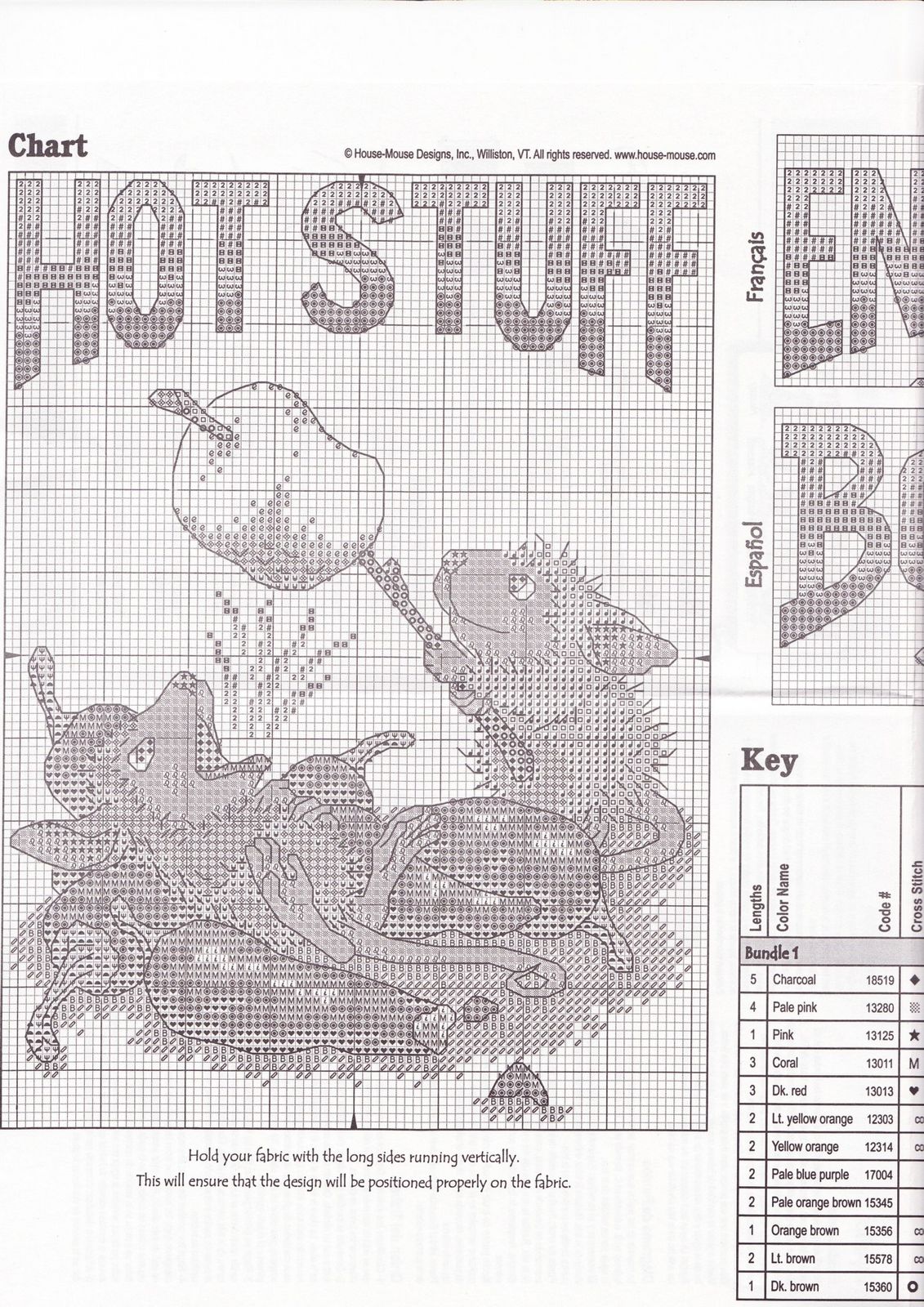 Schema punto croce Hot stuff 1