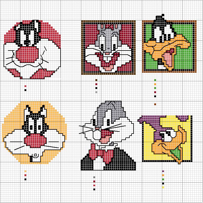 Schema punto croce Looney tunes