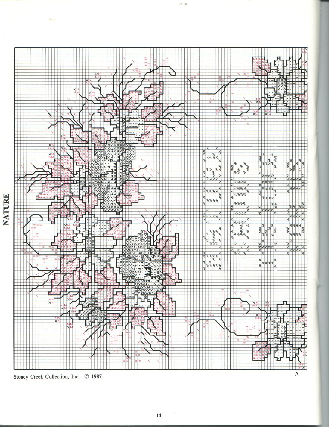 Schema punto croce Natura fiori 1