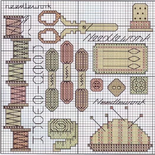 Schema punto croce Ricamo e cucito 4