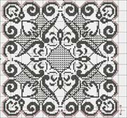 Schema punto croce monocolore 1