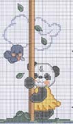 Schema punto croce Panda Baby 3