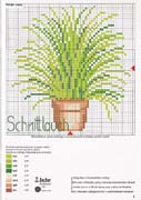 Schema punto croce Pianta 1