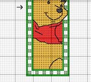 Schema punto croce Segnalibro Winnie 2