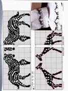 Schema punto croce Zebra Giraffa