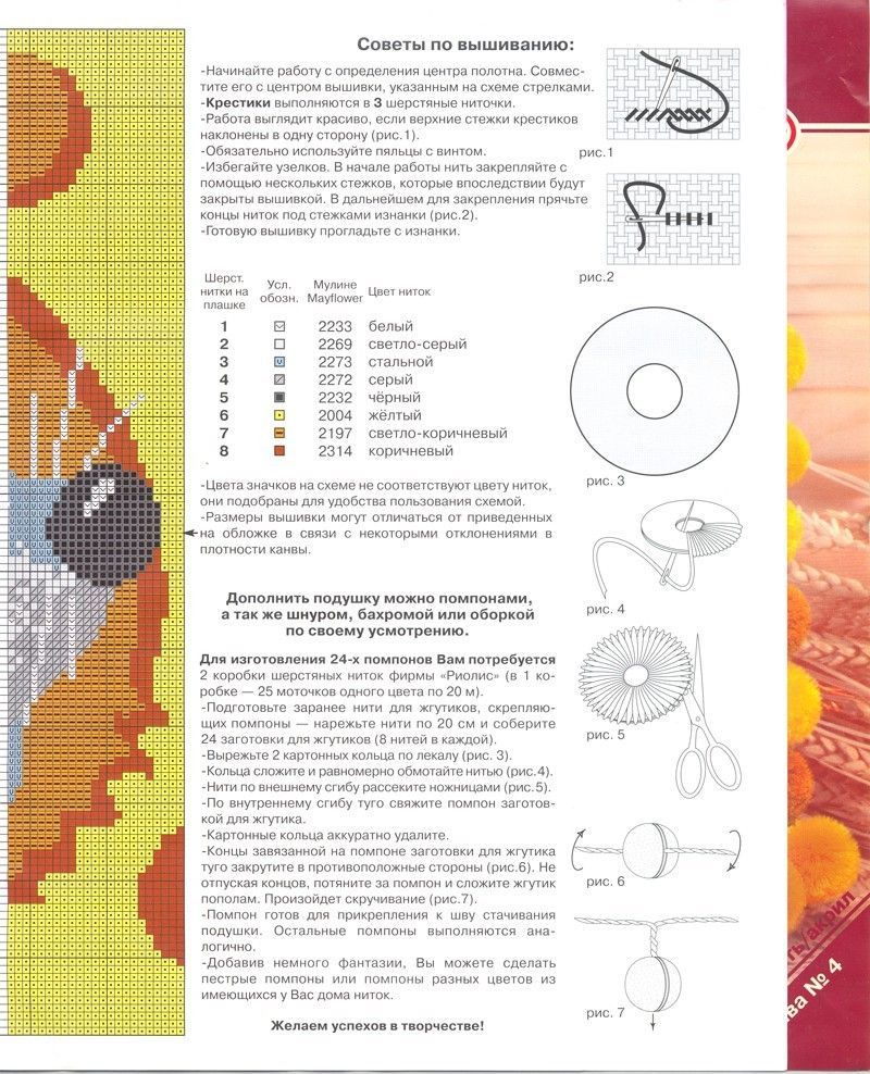 Schema punto croce Topo 2