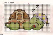 Schema punto croce Tartaruga che dorme