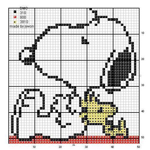 Schema punto croce Snoop1