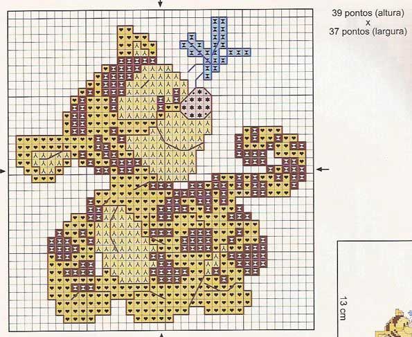 Schema punto croce Baby tigro