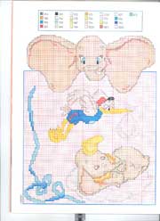 Schema punto croce Dumbo 