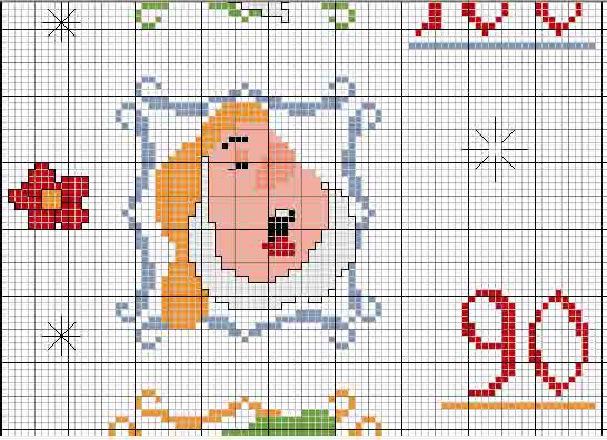 Schema punto croce Metro7