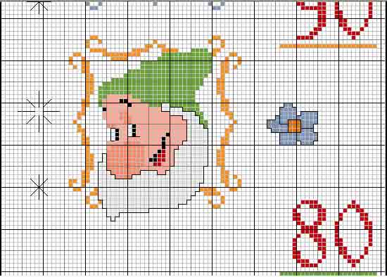 Schema punto croce Metro8