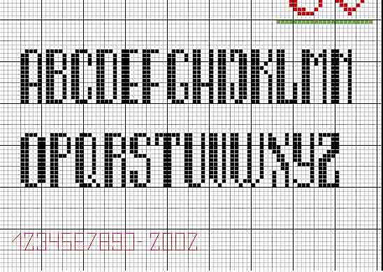Schema punto croce Metro9