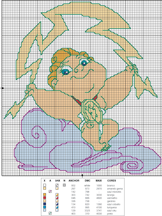 Schema punto croce Motivo52 dest3 d
