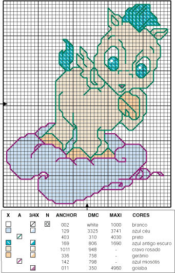 Schema punto croce Motivo52 dest3 f