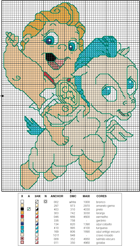 Schema punto croce Motivo52 dest3 h