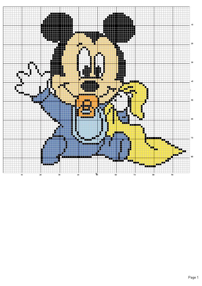 Schema punto croce Mouse