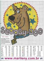 Schema punto croce Scooby-Doo