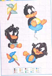 Schema punto croce Baby-duffy