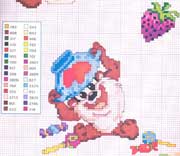 Schema punto croce Baby-taz