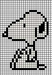 Schema punto croce Snoopy-1