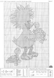 Schema punto croce animali bn