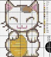 Schema punto croce gatto