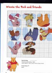 Schema punto croce pooh e amici