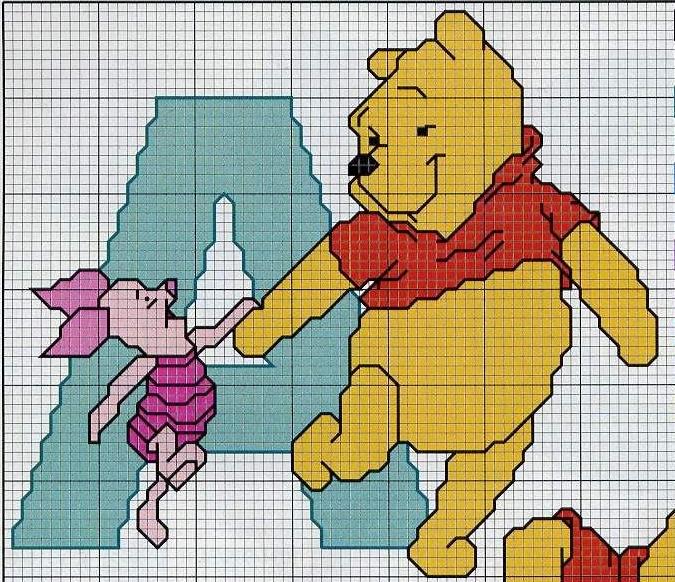 Schema punto croce A winnie