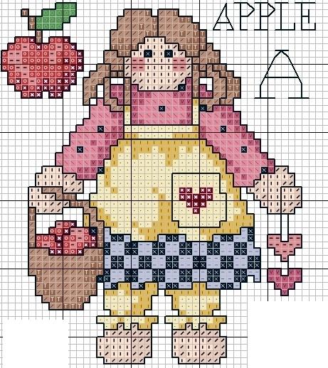 Schema punto croce Bambina