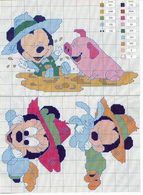 Schema punto croce Disney17