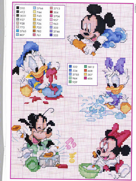 Schema punto croce Disney3