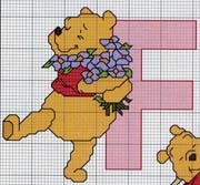 Schema punto croce Winnie F