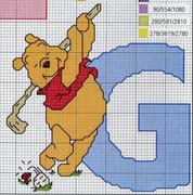 Schema punto croce Winnie G