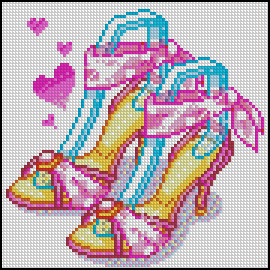 Schema punto croce Scarpe2