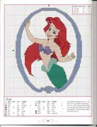 Schema punto croce Sirenetta 3