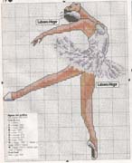 Schema punto croce Ballerina