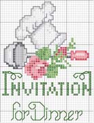 Schema punto croce Carta Invito