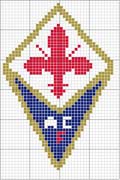 Schema punto croce Stemma Fiorentina40