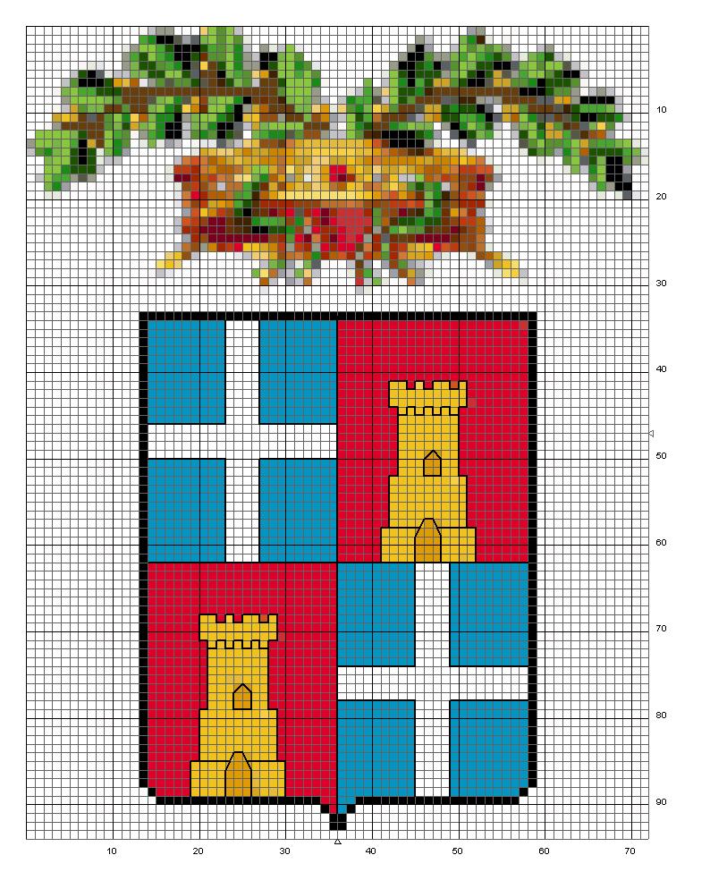 Schema punto croce Stemma