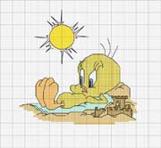 Schema punto croce Titti