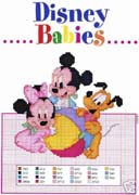 Schema punto croce Disney Babies